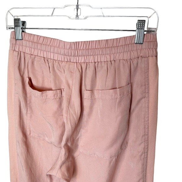 Veronica Beard Joggers Womens Chambray Elastic High Rise Pockets Stretch Pink 8 - Picture 8 of 10